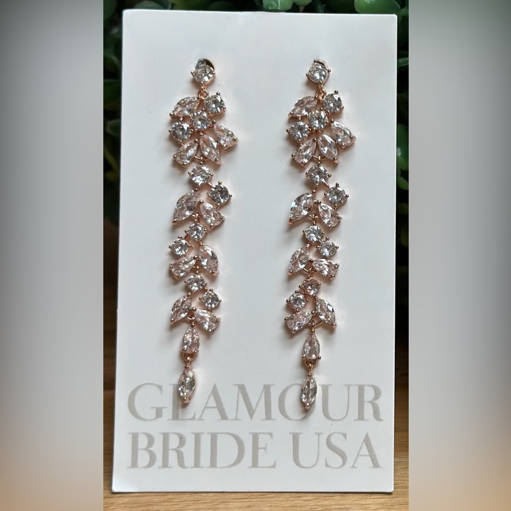 Rose gold earrings
